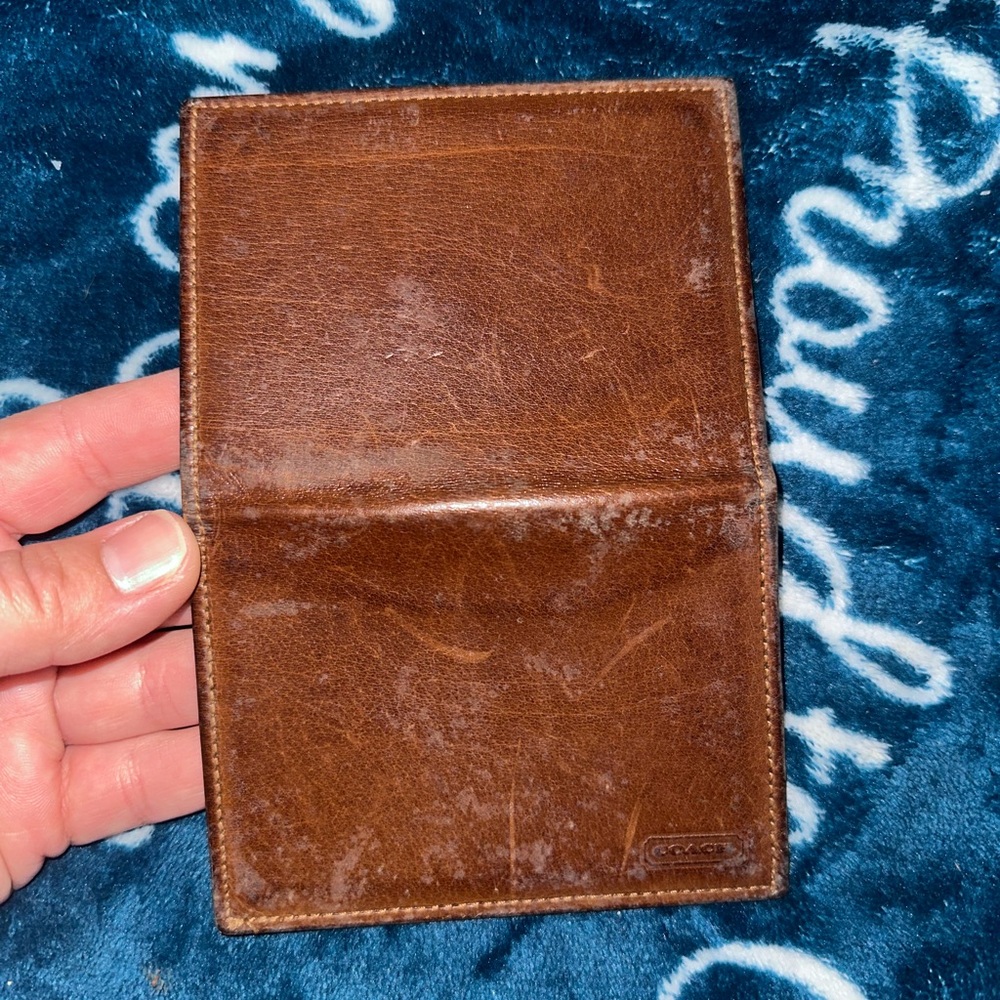 Coach Tan Leather Card Holder